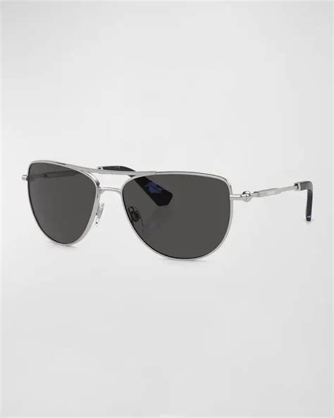 burberry 60mm aviator sunglasses silver size one size|burberry 59mm aviator sunglasses.